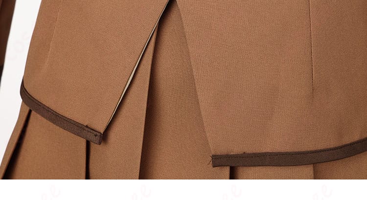 FGO 岸波白野 制服 コスプレ衣装 スカート裾ギャザー装飾クローズアップ