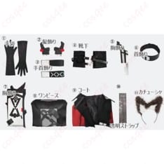 アークナイツ ギルベルタ コスプレ衣装 クールで映える重ね着シルエット - 5枚目の画像（サムネイル）