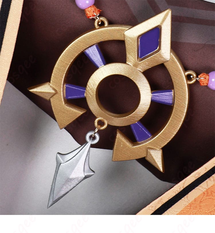 原神イアンサ コスプレ衣装 胸飾りクローズアップ 立体感ある装飾で存在感UP