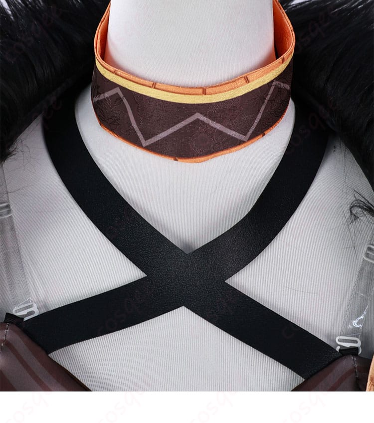 原神イアンサ コスプレ衣装 ネックライン装飾アップ 精巧刺繍で映える首元