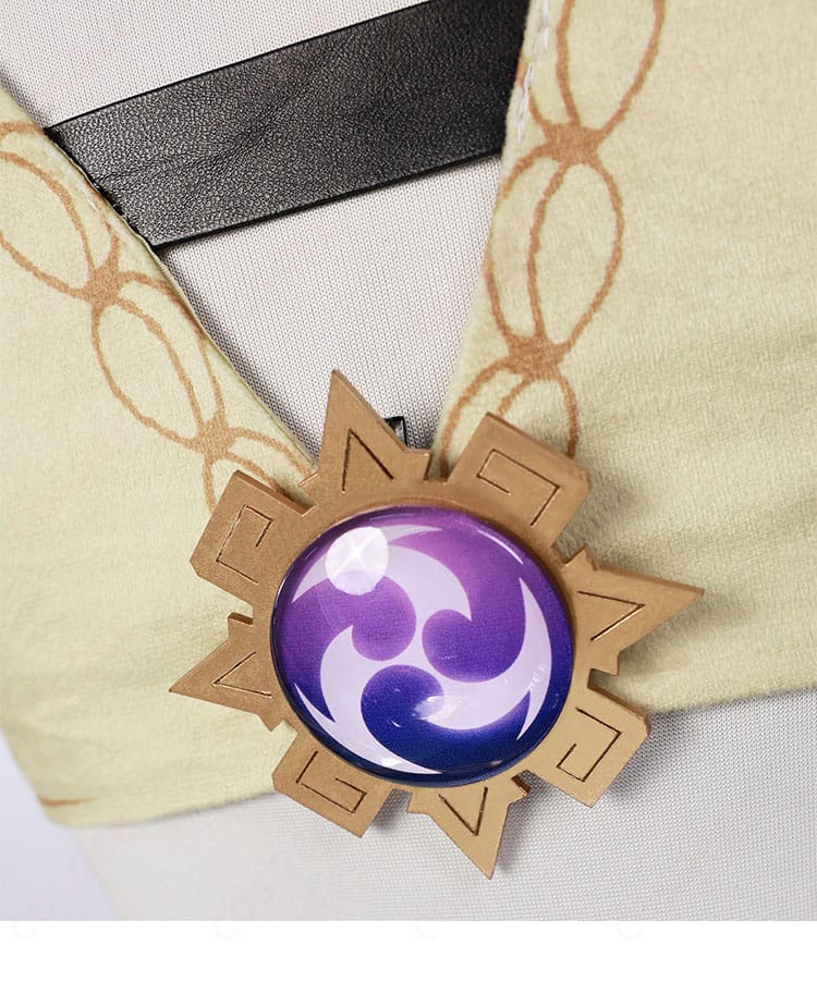 ヴァレサ コスプレ衣装 背面アクセサリー拡大 神の目飾りが存在感抜群