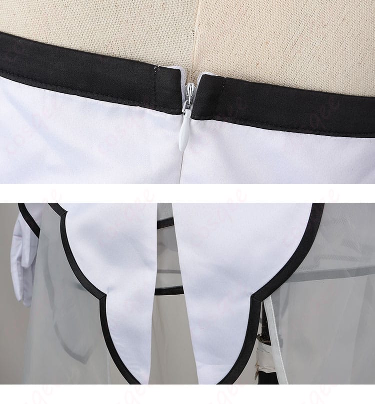 スカート背面ファスナー拡大|FGO アルクェイド コスプレ衣装 着脱簡単