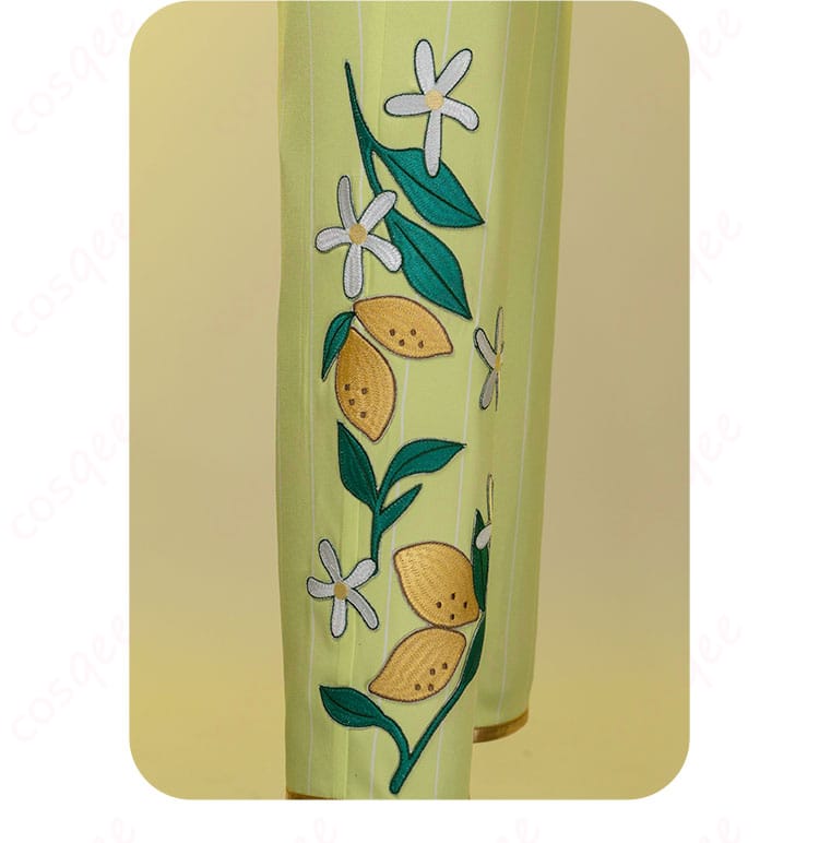 パープレックス コスプレ衣装 パンツ裾ライン&ボタン|足元まで抜かりなし