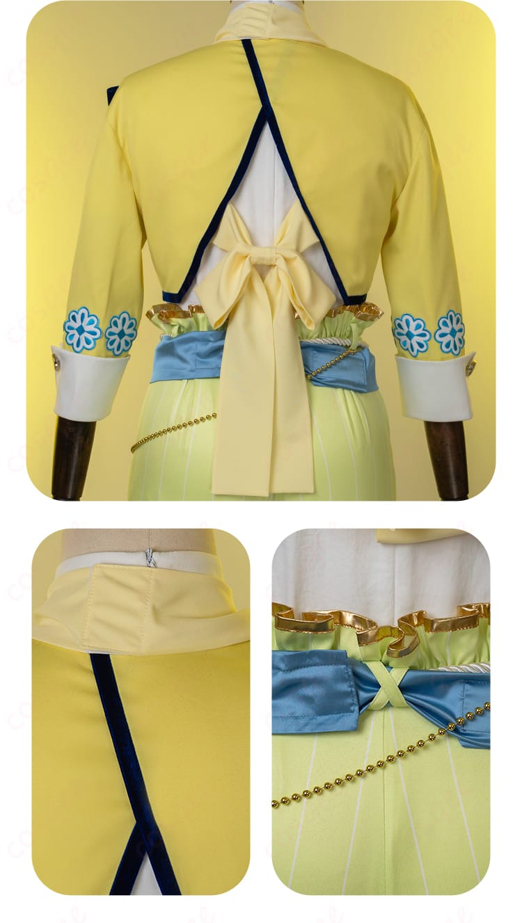 パープレックス コスプレ衣装 背面プリーツ&装飾|写真撮影で映えるバックスタイル