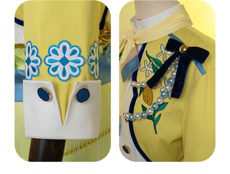 パープレックス コスプレ衣装 袖口装飾ステッチ|細かい刺繍でこだわり仕上げ