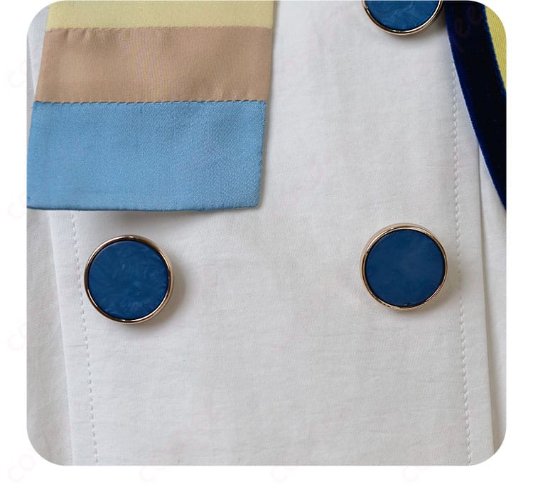 パープレックス コスプレ衣装 オリジナルボタンディテール|きらめく彩色がポイント