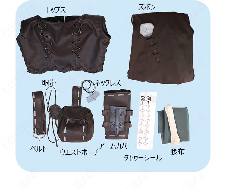 セット内容の展示。商品に含まれるすべてのアイテムが一目でわかる!