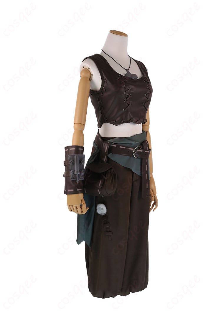 商品側面図。弓使い(ブリュンヒルド・ウェルフ)のコスプレ衣装、脇のラインも美しく再現。