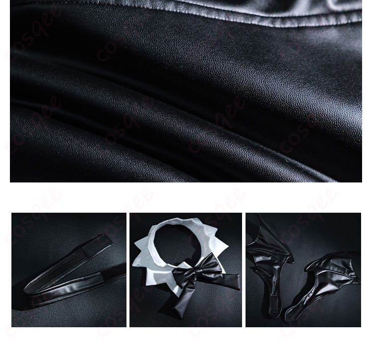 レッグソックス装飾の詳細。レムの衣装にぴったりな腿ソックスの細部と装飾。