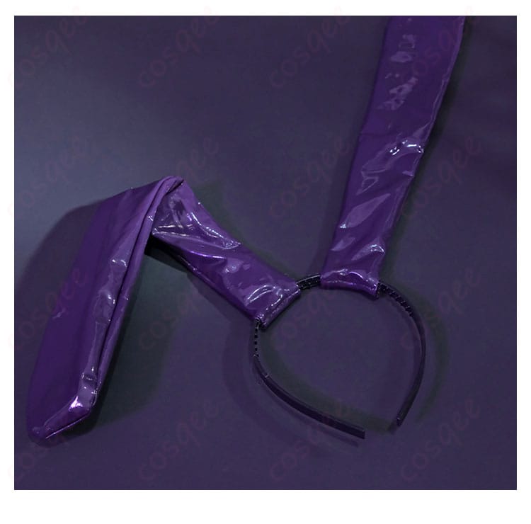 邪桒ナヅミ バニーガール コスプレ衣装の尾飾りと上衣の装飾。細部にこだわったデザイン。