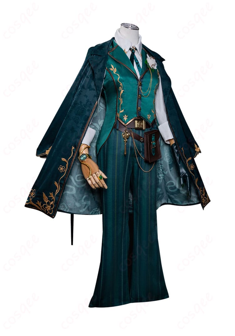 「第五人格」騎士(リチャード・スターリング)コスプレ衣装の側面画像。完璧なシルエットと細部の再現度をご確認ください。