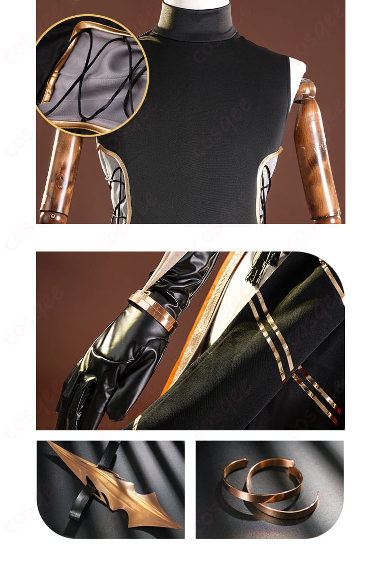 服装装飾と腕飾りのディテール - 腕飾りを含むコスプレ衣装の装飾の詳細