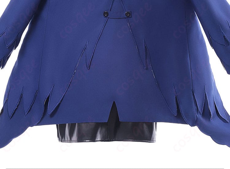 ネリッサ・レイヴンクロフトのコスプレ衣装の背面装飾の詳細。背中部分のデザインも忠実に再現されています。