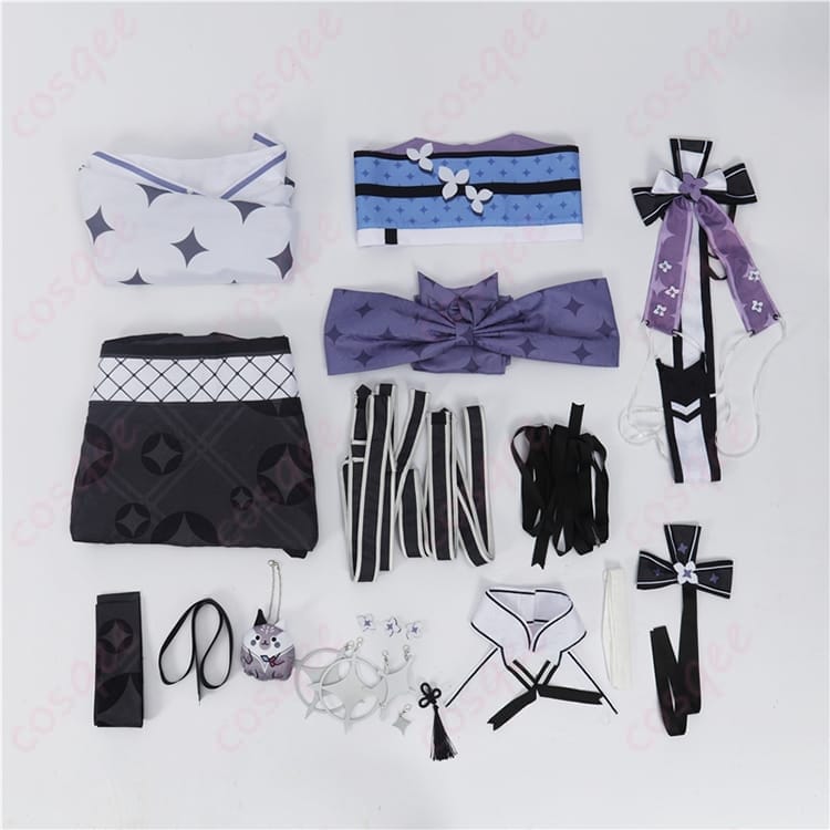 ホロライブのベスティア・ゼータ着物コスプレ｜上品モノトーンで写真もイベントも映える - 6枚目の画像