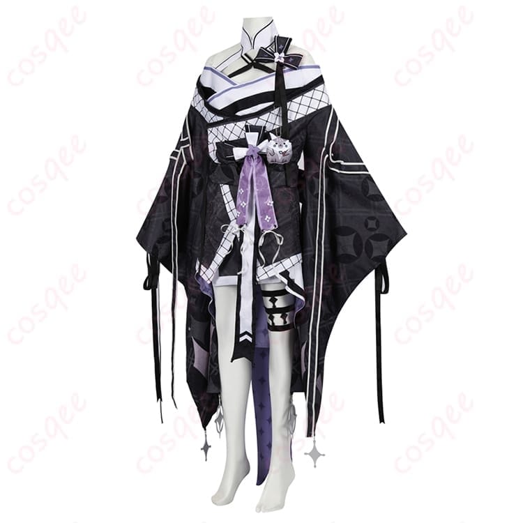 ホロライブのベスティア・ゼータ着物コスプレ｜上品モノトーンで写真もイベントも映える - 2枚目の画像