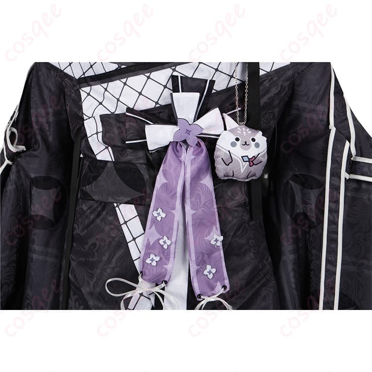 ホロライブのベスティア・ゼータ着物コスプレ｜上品モノトーンで写真もイベントも映える - 5枚目の画像