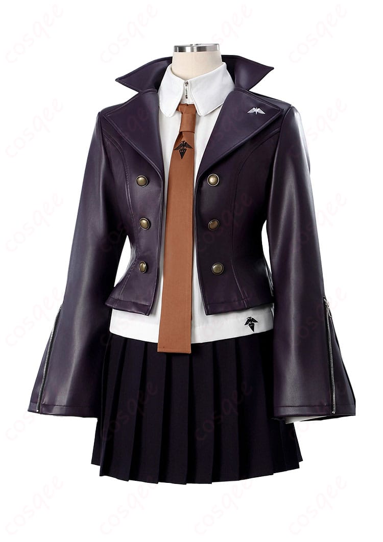 ダンガンロンパ 霧切響子 コスプレ衣装 斜めからの視点。細部にまでこだわり、完璧に再現された衣装です。