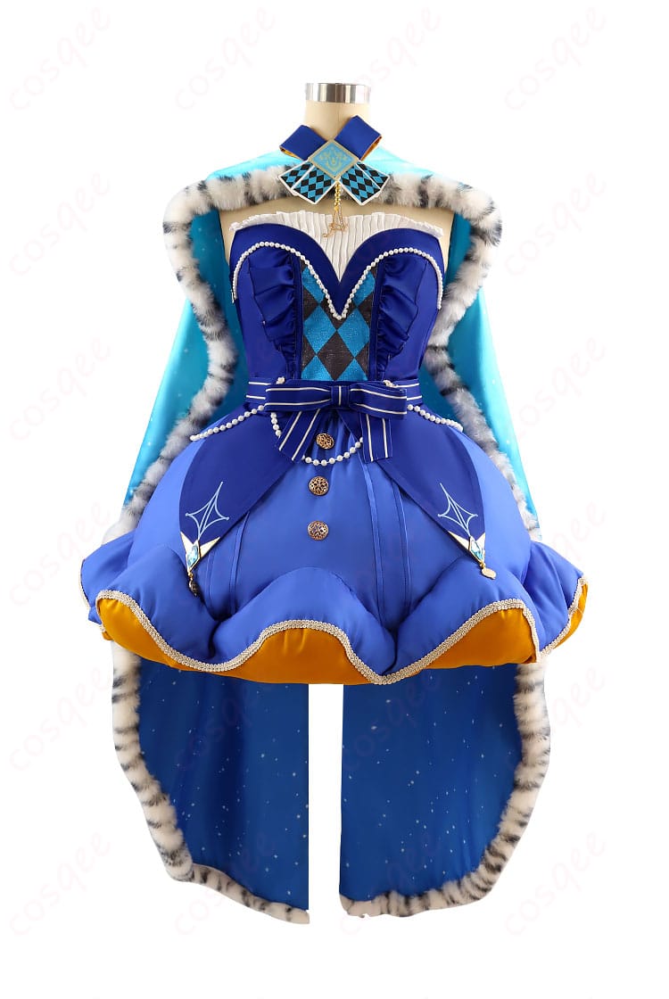 プロジェクトセカイ 鳳えむ クイーン・オブ・ダイヤ コスプレ衣装 正面