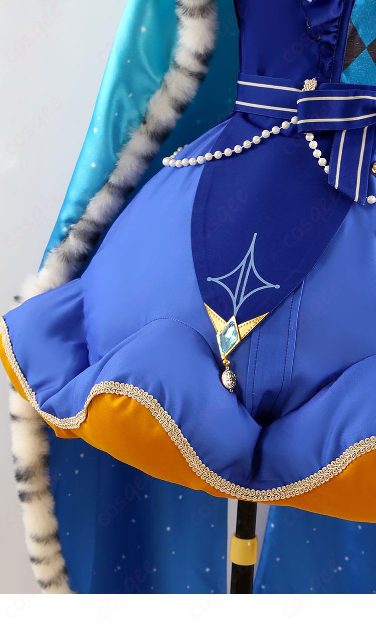 プロジェクトセカイ 鳳えむ クイーン・オブ・ダイヤ コスプレ衣装 裙摆装飾の詳細