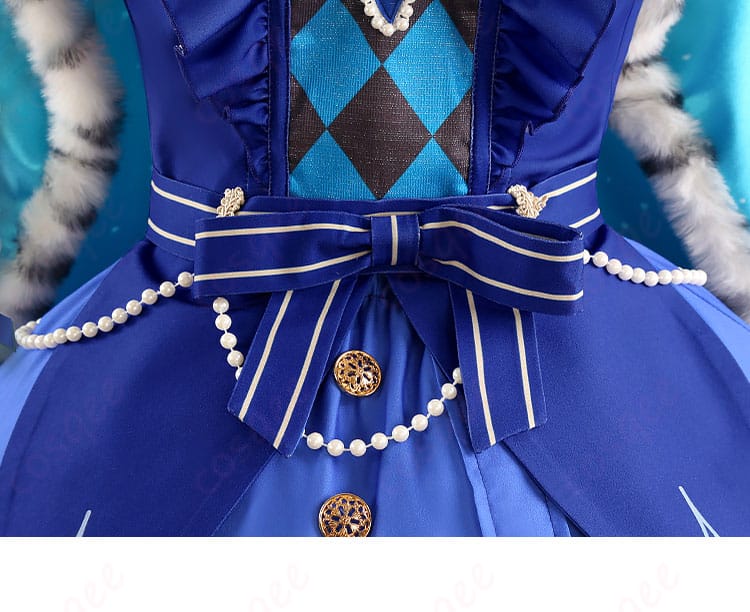 プロジェクトセカイ 鳳えむ クイーン・オブ・ダイヤ コスプレ衣装 腰間装飾の詳細