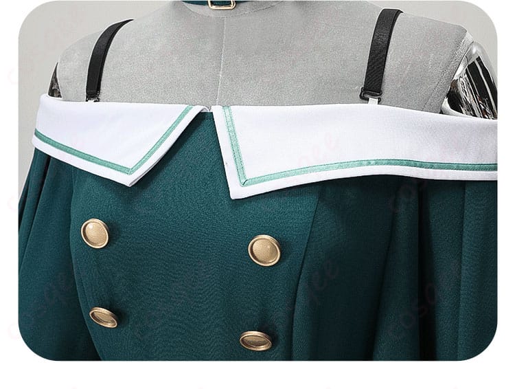 草薙寧々 コスプレ衣装 cat life 服装の襟装飾の細部