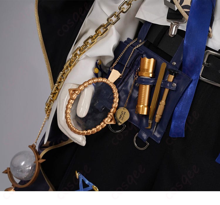 ウエストの装飾ディテール。コスチュームのスタイリッシュなアクセント。