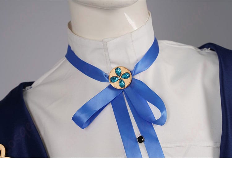 コスプレ衣装のリボン部分のディテール。可愛らしいデザインが特徴。