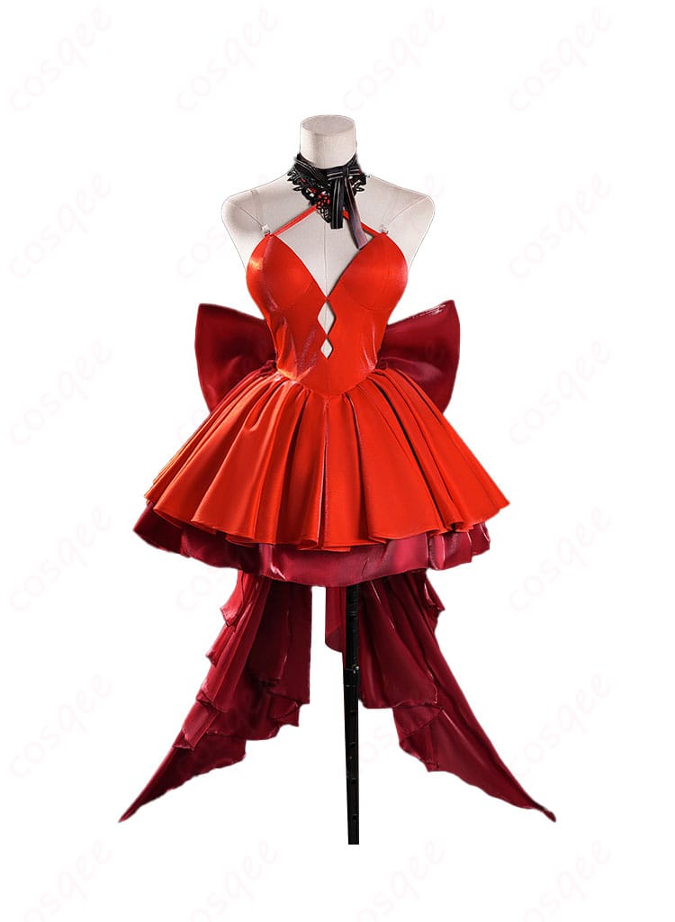 式波・アスカ・ラングレー WILLE版 コスプレ衣装の正面画像。高再現度で美しいデザインを強調。