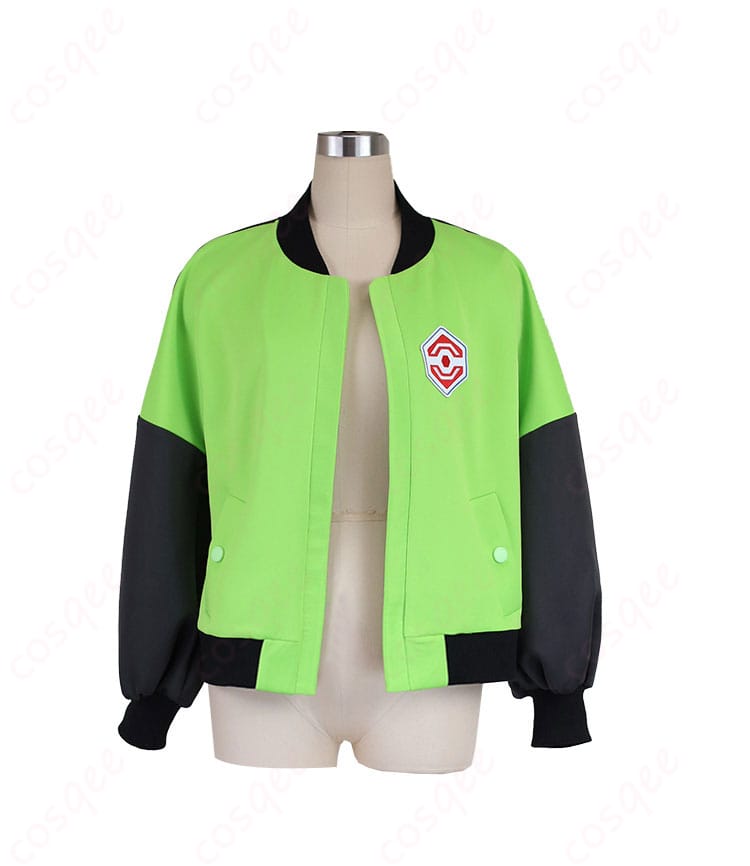 ポケモンレジェンズZ-A 主人公 コスプレ衣装(コート・帽子)の正面図。デザインの細部まで忠実に再現されたコスプレ衣装。