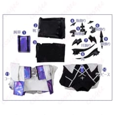 アークナイツ エブラナ コスプレ衣装 ダークエレガントに映える重厚シルエット - 5枚目の画像（サムネイル）