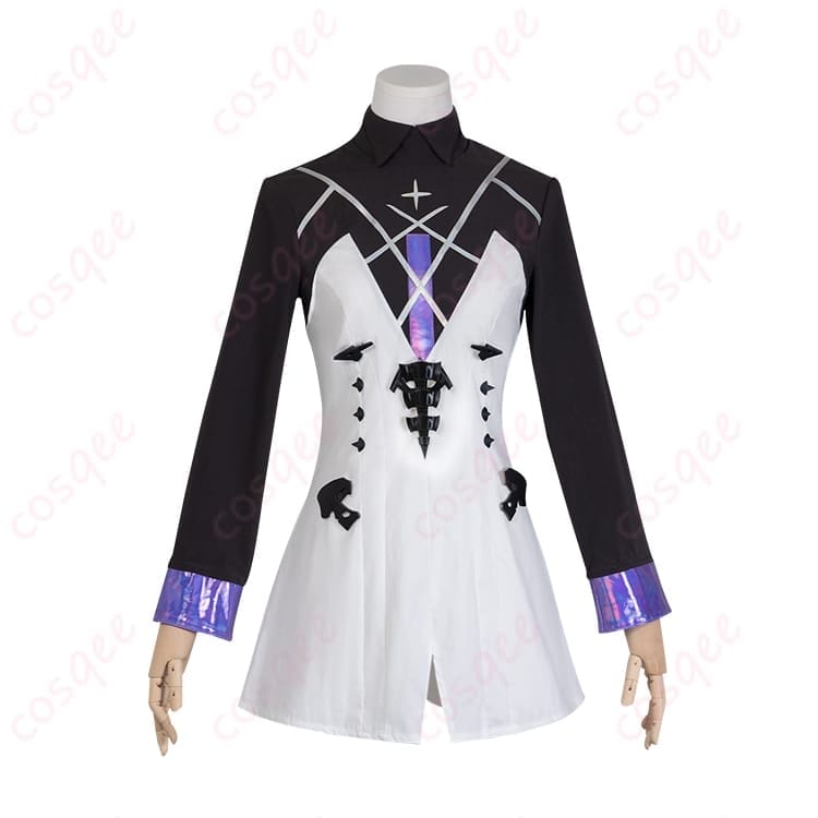 アークナイツ エブラナ コスプレ衣装 ダークエレガントに映える重厚シルエット - 3枚目の画像