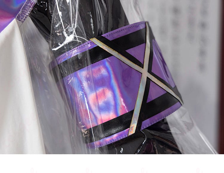 コスプレ衣装の衣袖装飾ディテール。エブラナの衣装の細やかなデザインを確認できます。