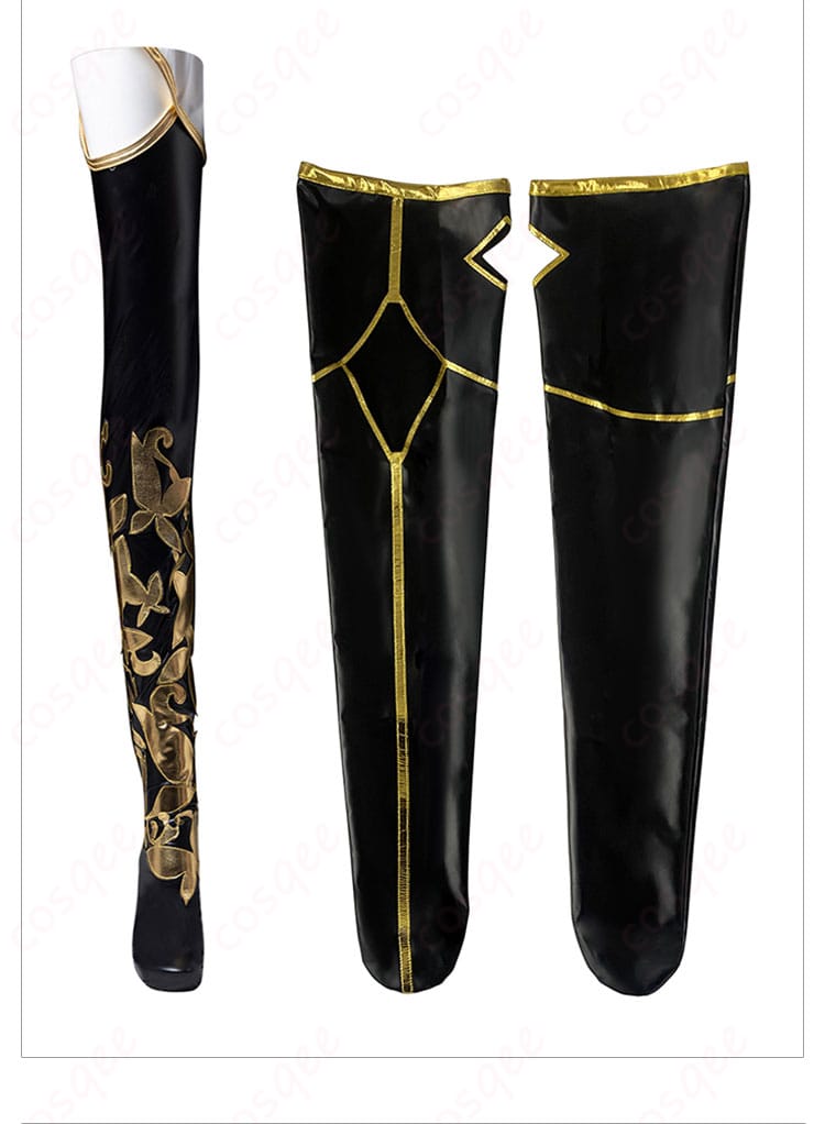 蒼穹（CangQiong）コスプレ衣装の靴の装飾細部。キャラクターのイメージにぴったりなデザイン。