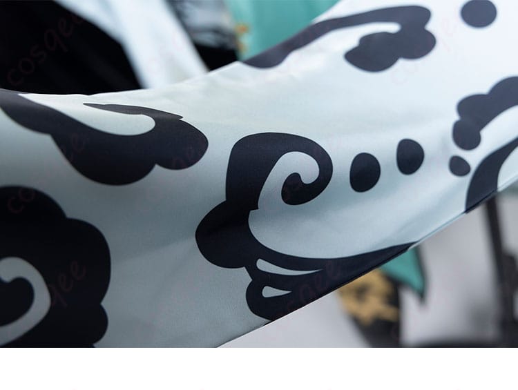 蒼穹（CangQiong）コスプレ衣装の袖口装飾のディテール。精巧なデザインと刺繍が特徴。