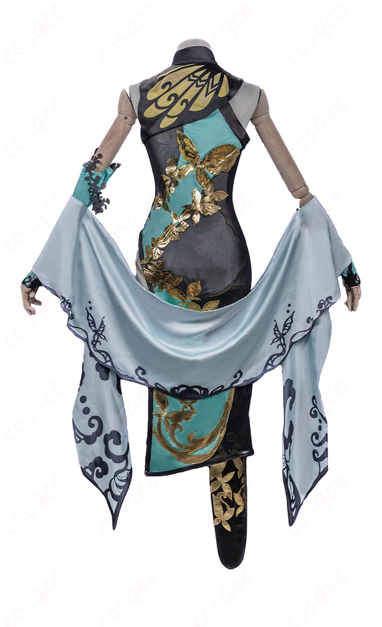 蒼穹（CangQiong）コスプレ衣装の背面画像。背中のディテールとデザインが魅力的。