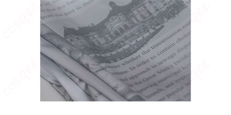 冒険家(カート・フランク)コスプレ衣装の衣装に施された文字入りのデザイン詳細