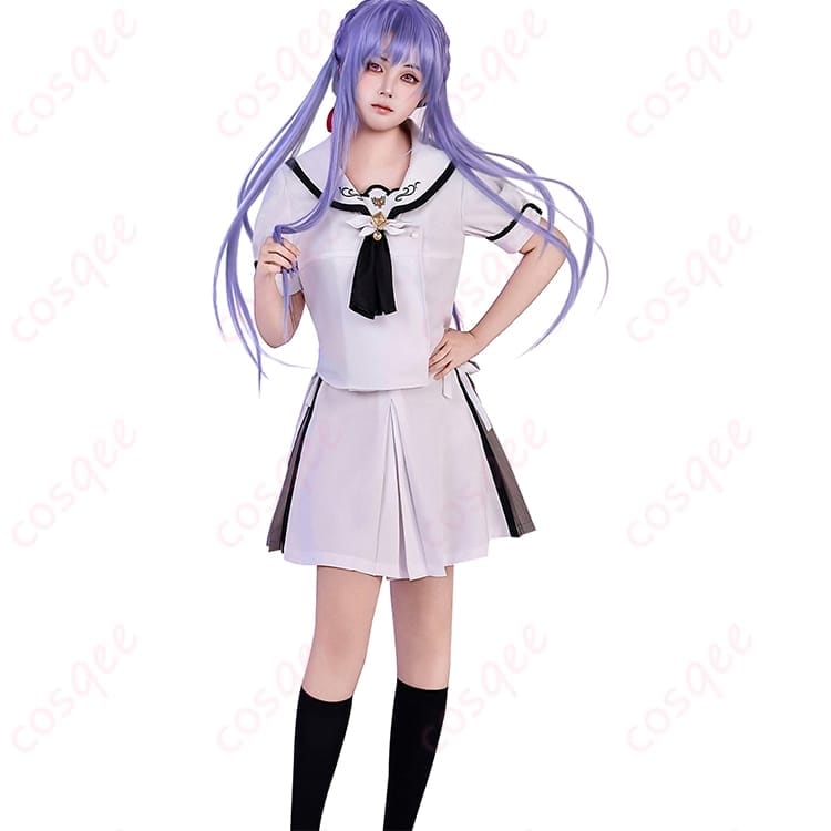 Summer Pockets 鳴瀬しろは/空門蒼の清楚コスプレ衣装 爽やか配色で写真映えもばっちり - 4枚目の画像