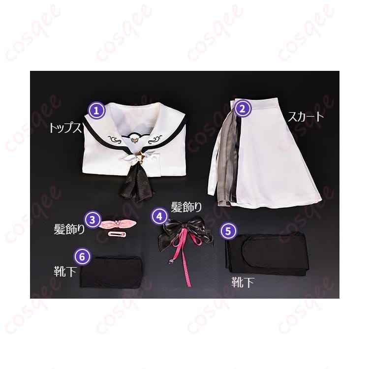 Summer Pockets 鳴瀬しろは/空門蒼の清楚コスプレ衣装 爽やか配色で写真映えもばっちり - 6枚目の画像