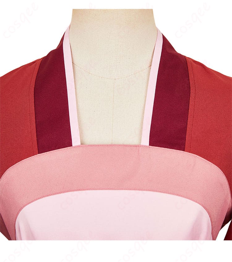 薬屋のひとりごと 猫猫(マオマオ)コスプレ衣装の領口装飾。繊細な刺繍とデザインでキャラクターを再現。