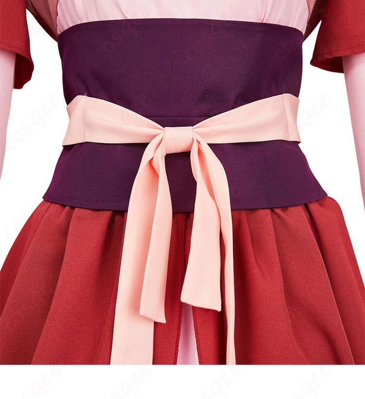 薬屋のひとりごと 猫猫(マオマオ)コスプレ衣装の腰封装飾。コルセットのデザインが美しく、キャラクターの特徴を反映。