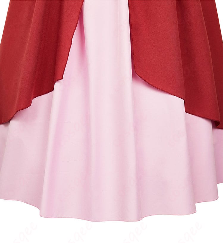 薬屋のひとりごと 猫猫(マオマオ)コスプレ衣装のスカート装飾。ふんわりとしたシルエットと細かいデザインが印象的。