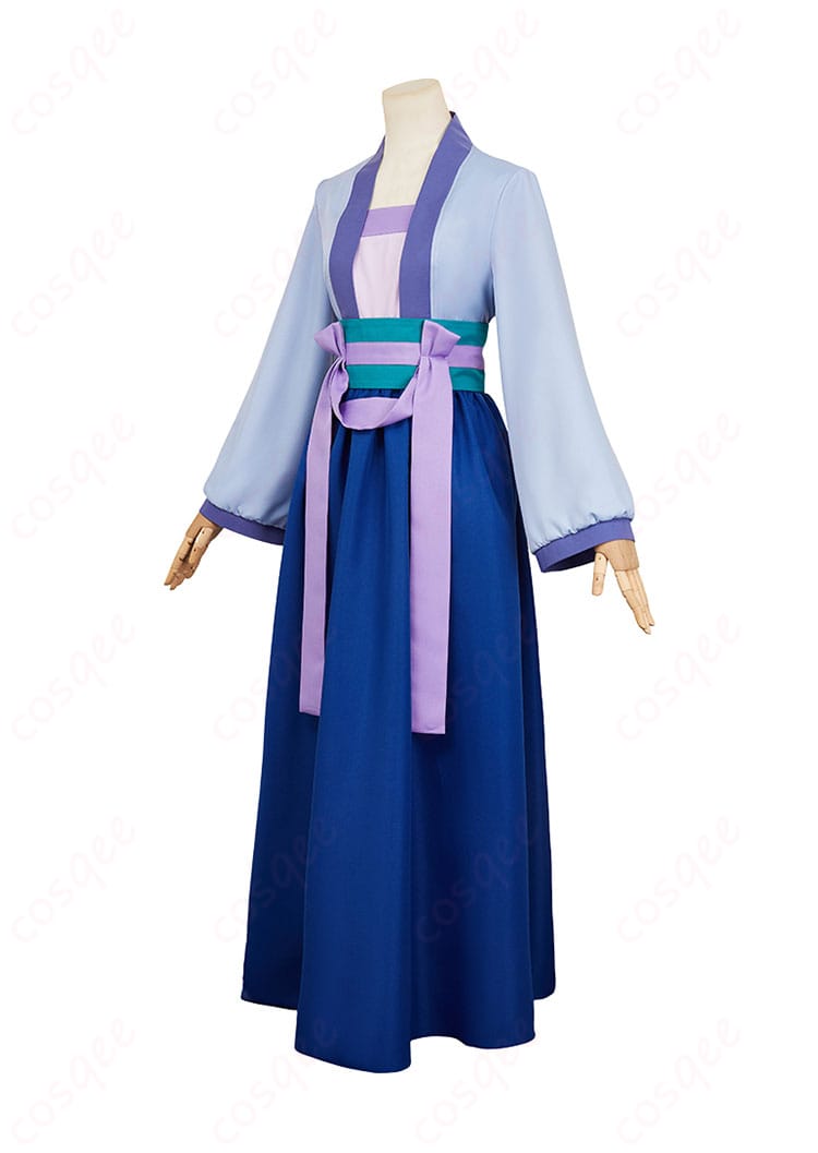 薬屋のひとりごと 猫猫(マオマオ) コスプレ衣装の右側図。コスプレの詳細なディテールを確認