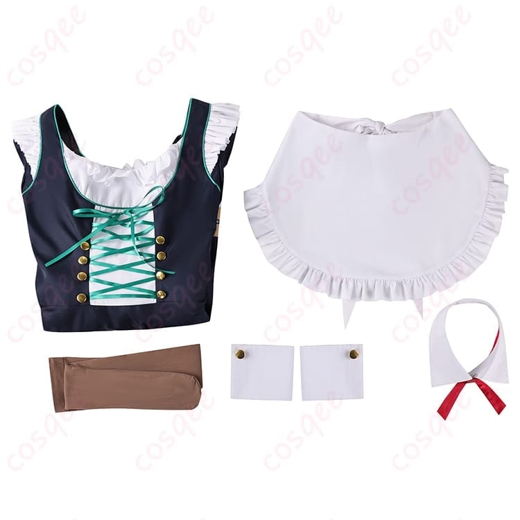 ブルーアーカイブ 牛牧ジュリのアルバイト衣装で清楚かわいく映えるコスプレ - 4枚目の画像