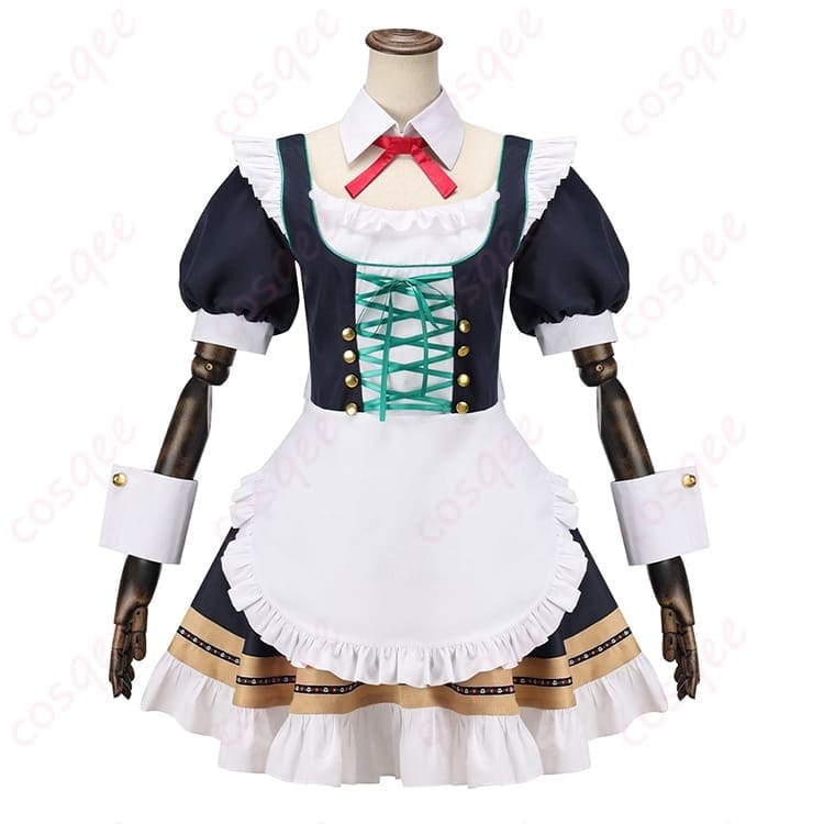 ブルーアーカイブ 牛牧ジュリのアルバイト衣装で清楚かわいく映えるコスプレ - 1枚目の画像