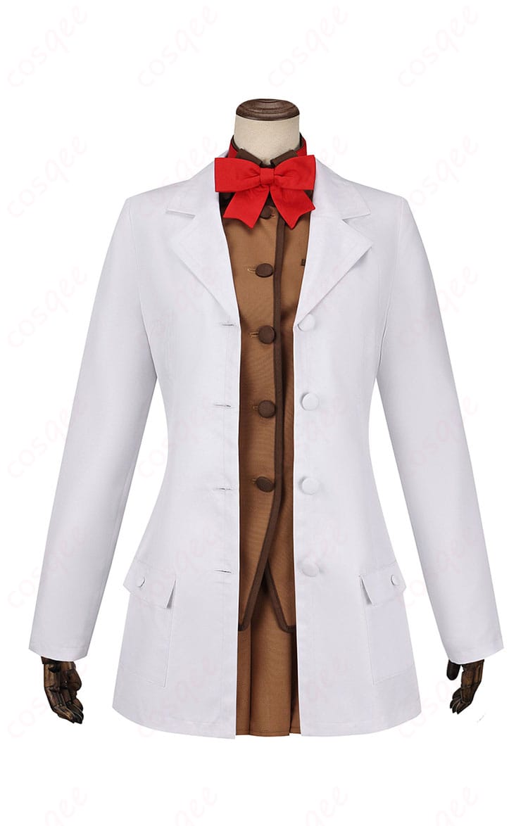 間桐桜 コスプレ衣装の正面図。忠実に再現された制服スタイルで、細部までこだわったデザイン。