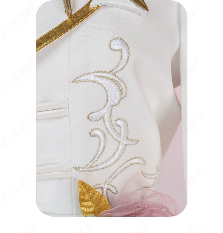 衣襟装飾ディテール - 襟部分の細部装飾、精緻な仕上がり