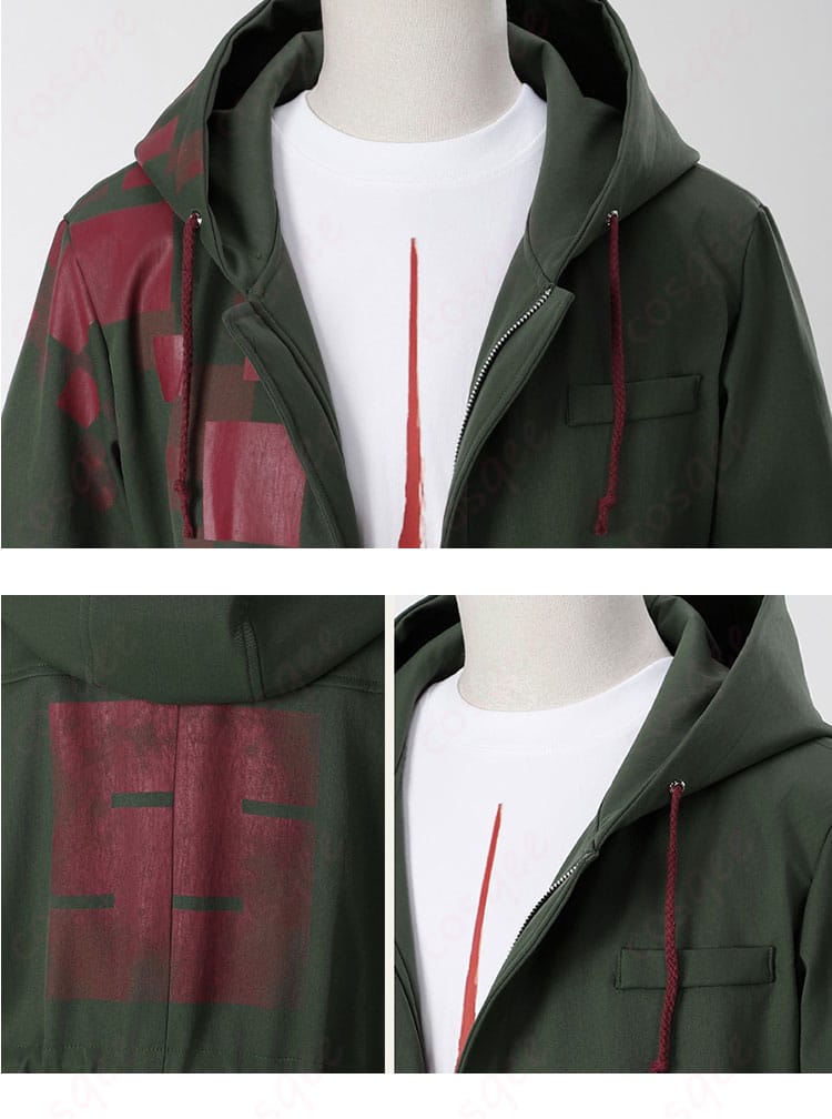 スーパーダンガンロンパ2 狛枝凪斗 コスプレ衣装 衣領と背面の装飾細部 高品質な刺繍とディテール