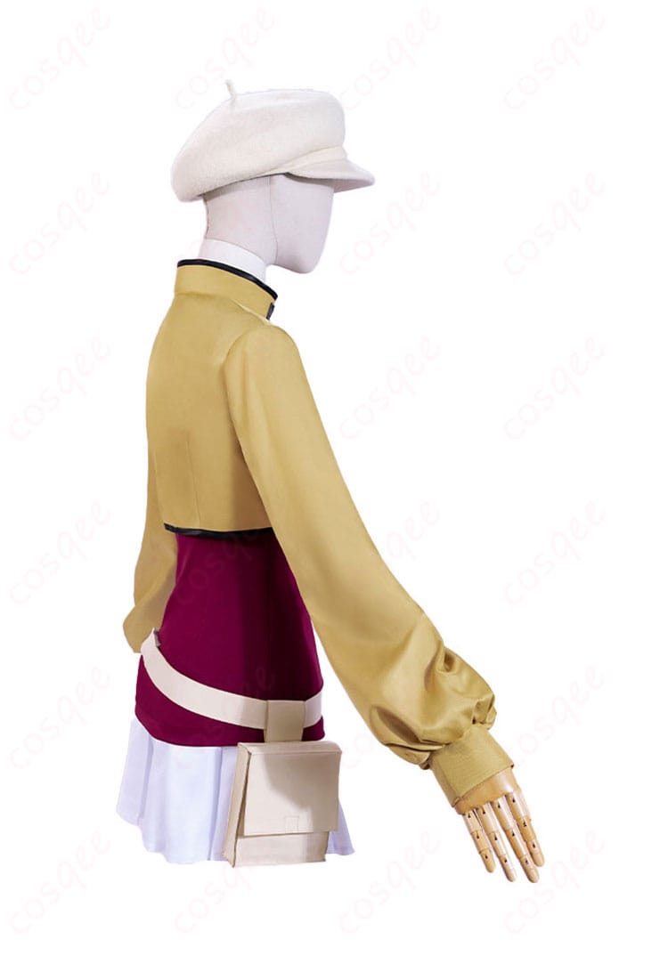 コードギアスC.C.コスプレ衣装の左側の詳細、完璧なフィット感