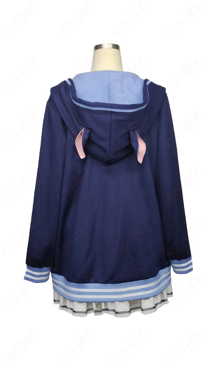 錦あすみ コスプレ衣装 背面の詳細。キャラクターの背面デザインに忠実に仕上げられたコスプレ衣装。