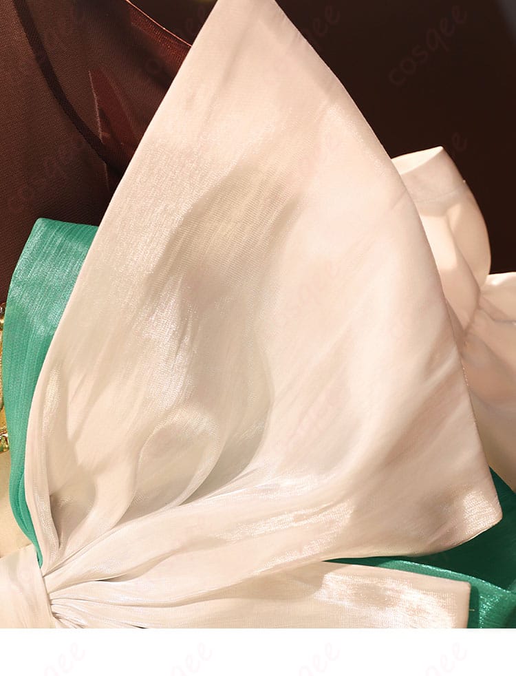 蝶結び装飾のディテール画像 - 玉藻の前 コスプレ衣装の背部蝶結び装飾